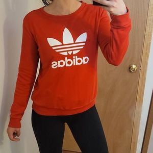 Adidas red sweatshirt. Size small